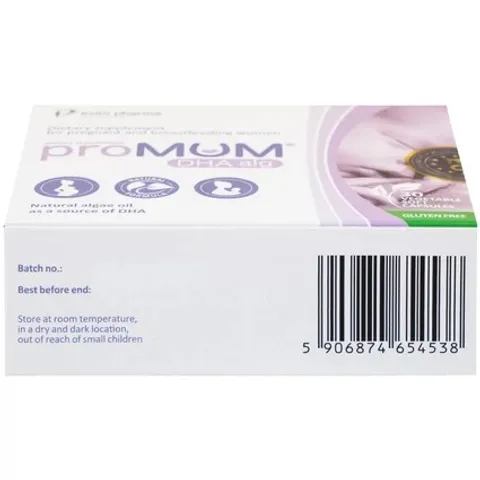 Viên uống bổ sung DHA proMUM Alg cho phụ nữ mang thai và cho con bú - Hỗ trợ phát triển não bộ và thị giác trẻ sơ sinh (3 vỉ x 10 viên)