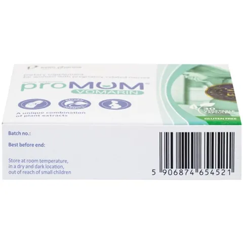 Viên uống proMUM Vomarin giảm buồn nôn cho phụ nữ mang thai và hỗ trợ tăng tiết sữa mẹ - Bổ sung dinh dưỡng cho mẹ bầu và bé yêu