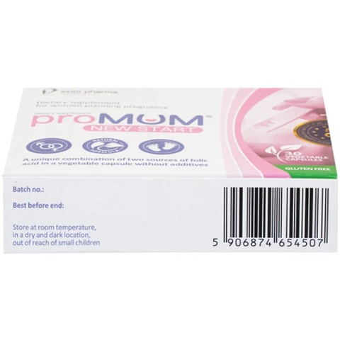 Viên Uống Bổ Sung ProMUM New Start - Acid Folic, Kẽm, Vitamin D Cho Phụ Nữ Kế Hoạch Mang Thai (2 Vỉ x 15 Viên)