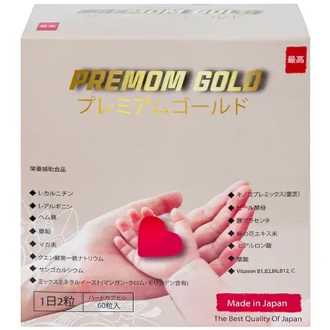 Viên uống Premom Gold Jpanwell cho phụ nữ chuẩn bị mang thai - Cung cấp vitamin và khoáng chất thiết yếu, 60 viên