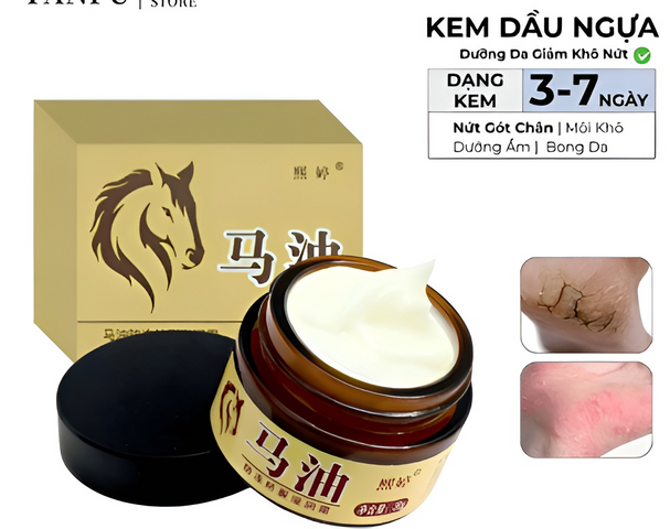 Kem Dưỡng Ẩm Dầu Ngựa 30g - Giảm Nứt Giày Cao Gót & Dưỡng Da Mềm Mại - Sản Phẩm Chăm Sóc Da Chân Chất Lượng Cao