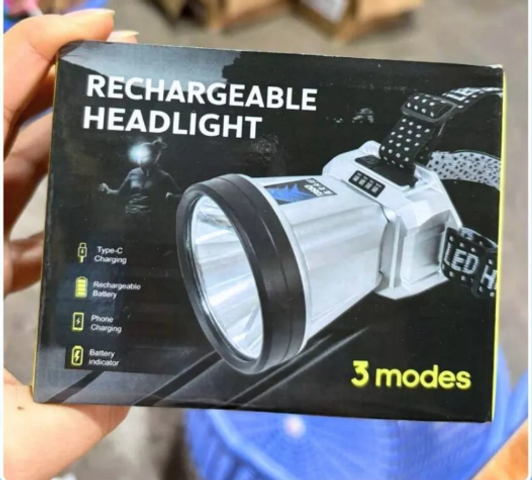 Đèn LED Đội Đầu Siêu Sáng Chống Thấm Nước - Đèn Pin Sạc USB Type-C 3 Chế Độ Hoạt Động, Đèn Cắm Trại, Sửa Chữa, Đi Bộ Ban Đêm