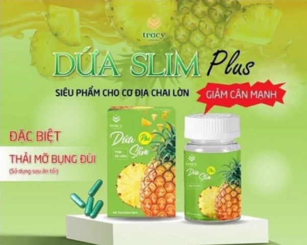 Viên Uống Dứa SLIM PLUS , Duy Trì  , Giữ dáng , Chiết Xuất Từ Thiên Nhiên, Thích Hợp Cho Mọi Đối Tượng( Liệu trình 15 ngày)