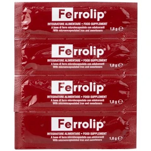 Bột Sắt Ferrolip Uga - Giải Pháp Hỗ Trợ Thiếu Máu, Bổ Sung Sắt Dễ Uống Cho Phụ Nữ Mang Thai (20 Gói)