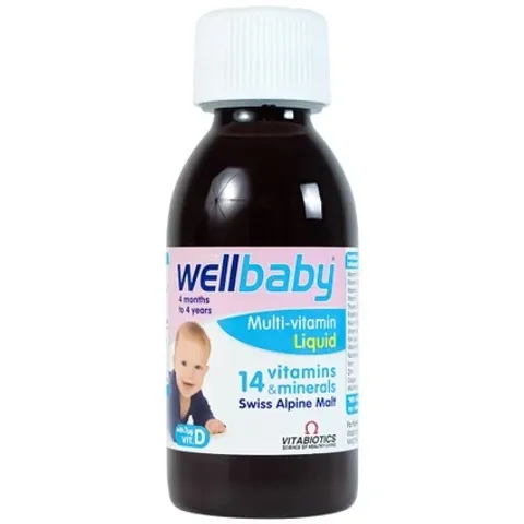 Siro Bổ Sung Vitamin và Khoáng Chất Wellbaby Multi-Vitamin Liquid 150ml - Hỗ Trợ Phát Triển Toàn Diện cho Trẻ Từ 6 Tháng Đến 4 Tuổi