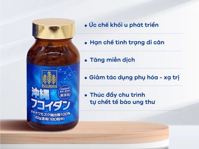 Tảo Fucoidan Nhật Bản Chính Hãng Okinawa - 180 Viên Hỗ Trợ Miễn Dịch và Sức Khỏe Tế Bào