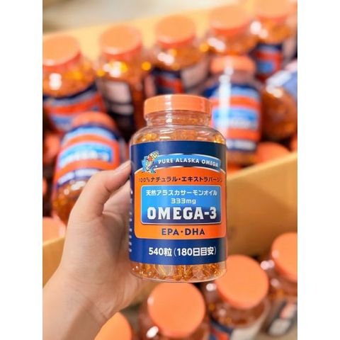 Dầu Cá Hồi Pure Alaska Omega 3 Nhật Bản - 540 Viên - Bổ Sung Omega-3, Tốt Cho Tim Mạch & Chức Năng Não Bộ