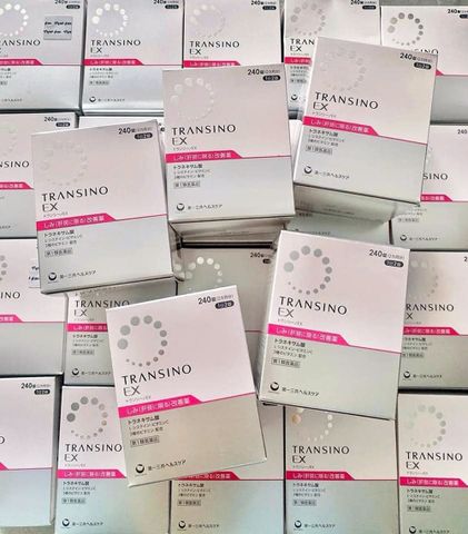 Viên Uống Giảm Nám Tàn Nhang Transino EX Whitening Nhật Bản - Hỗ Trợ Làm Sáng Da & Đều Màu - 240 Viên