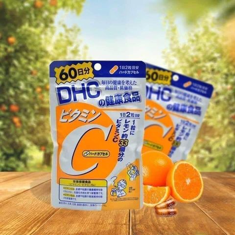 Viên Uống DHC Vitamin C Nhật Bản - Hỗ Trợ Làm Sáng Da và Tăng Cường Đề Kháng - 60 Viên Bổ Sung Vitamin C Hằng Ngày