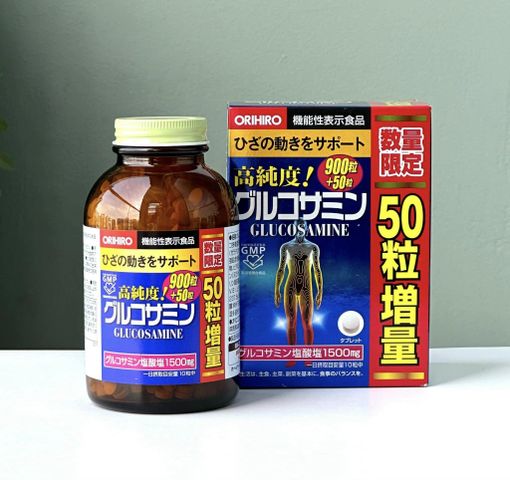 Bổ Xương Khớp Glucosamine Orihiro Nhật Bản 900 Viên - Hỗ Trợ Viêm Khớp và Thoái Hóa Khớp, Giúp Linh Hoạt Vận Động