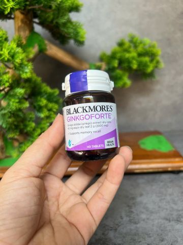 Viên Uống Bổ Não Blackmores Ginkgoforte 40 Viên - Hỗ Trợ Cải Thiện Trí Nhớ và Tăng Cường Chức Năng Nhận Thức