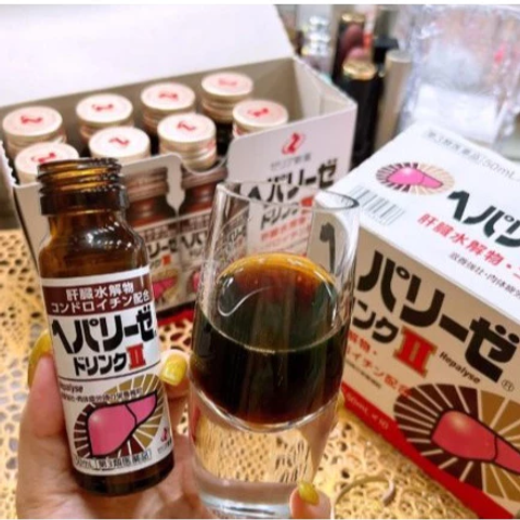 Nước Uống Bổ Gan Hepalyse II Nhật Bản - Hộp 10 Chai 50ml Chăm Sóc Sức Khỏe Gan - Hỗ Trợ Phục Hồi Sau Uống Rượu Bia