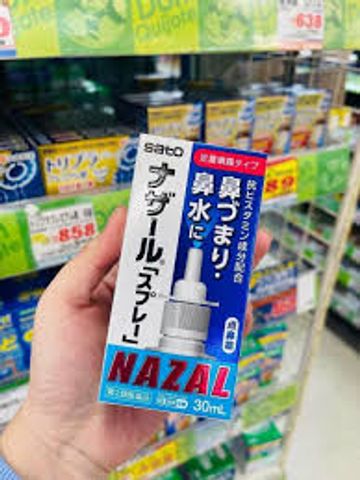 Xịt Mũi Viêm Xoang Nazal Nhật Bản 30ml - Giảm Nghẹt Mũi, Thông Mũi Hiệu Quả, Hỗ Trợ Sức Khỏe Hàng Ngày cho Trẻ Em và Người Lớn