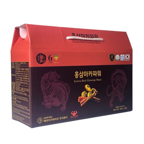 Nước Hồng Sâm Macca HG Bio Ginseng King 20 Gói x 70ml - Thức Uống Bổ Sung Dinh Dưỡng Tiện Lợi Từ Hàn Quốc, Tăng Cường Sức Khỏe