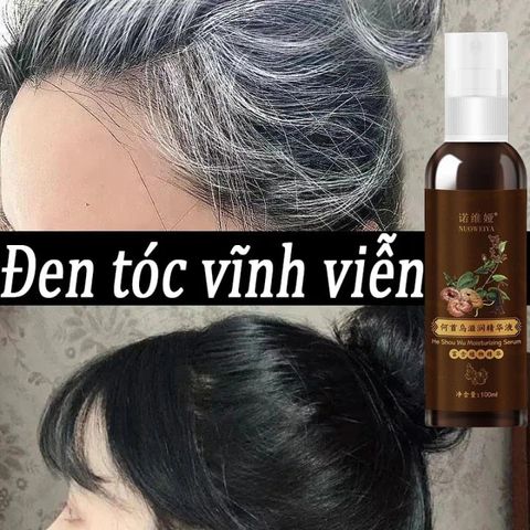 Xịt Đen Tóc Herbal 100ml - Tinh Chất Linh Chi Phủ Bạc, Nuôi Dưỡng Tóc Đen Mượt Tự Nhiên, Giải Pháp Làm Đen Tóc An Toàn