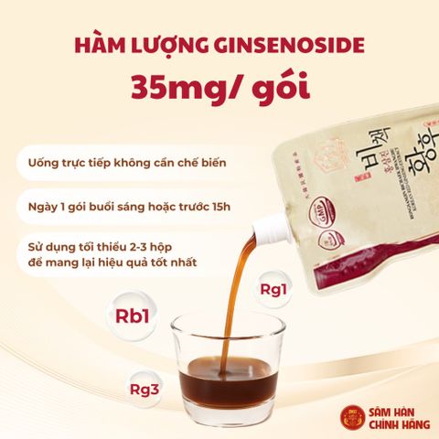 Nước Hồng Sâm Hoàng Hậu Daedong 20 Gói x 120ml - Giải Pháp Sức Khỏe, Bổ Sung Năng Lượng Hằng Ngày từ Hàn Quốc