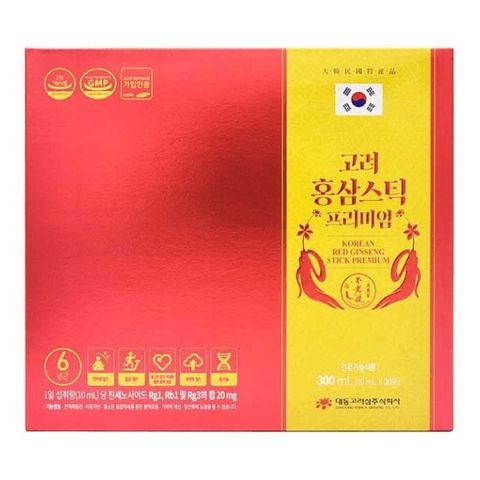 Nước Hồng Sâm Hàn Quốc Cao Cấp Daedong - Chiết Xuất Premium 30 Gói x 10ml, Bổ Sung Sức Khỏe và Năng Lượng Hàng Ngày