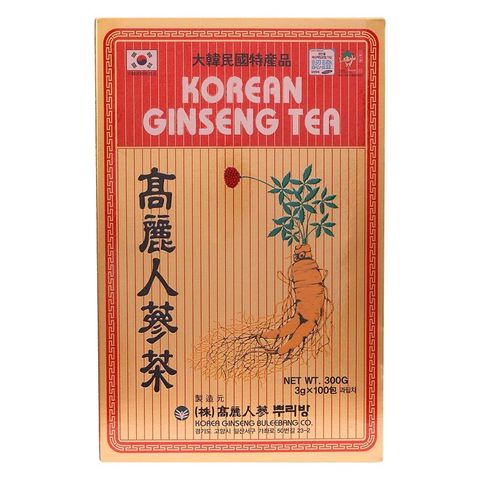 Trà Hồng Sâm Hàn Quốc 100 Gói - Korean Ginseng Tea Chính Hãng, Hương Vị Dịu Nhẹ, Hỗ Trợ Sức Khỏe Hàng Ngày