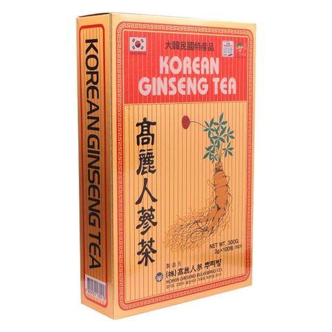 Trà Hồng Sâm Hàn Quốc 100 Gói - Korean Ginseng Tea Chính Hãng, Hương Vị Dịu Nhẹ, Hỗ Trợ Sức Khỏe Hàng Ngày
