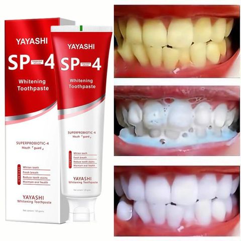 Kem Đánh Răng SP-4 120g - Loại Bỏ Cao Răng, Khử Hôi Miệng, Tẩy Ố Vàng, Làm Trắng Răng Hiệu Quả, Hương Bạc Hà Tươi Mát