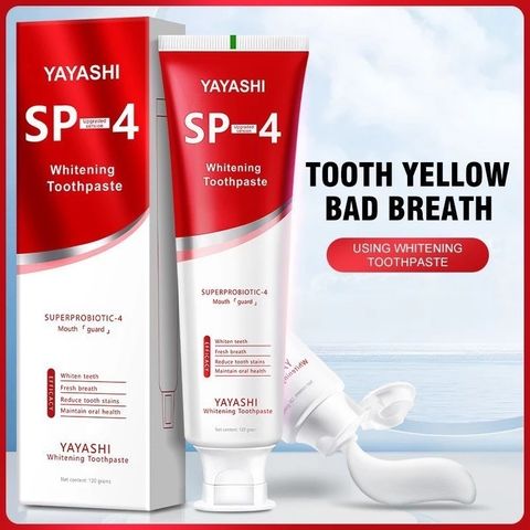 Kem Đánh Răng SP-4 120g - Loại Bỏ Cao Răng, Khử Hôi Miệng, Tẩy Ố Vàng, Làm Trắng Răng Hiệu Quả, Hương Bạc Hà Tươi Mát