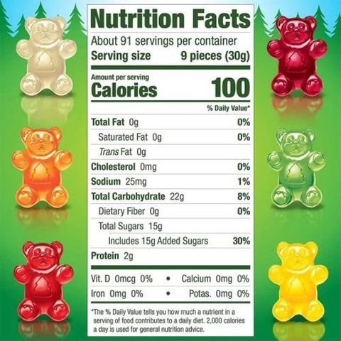 Thùng 65 Gói Kẹo Dẻo Gấu Trái Cây Hữu Cơ Black Forrest Organic Gummy Bears Mỹ [Date 7/2023]