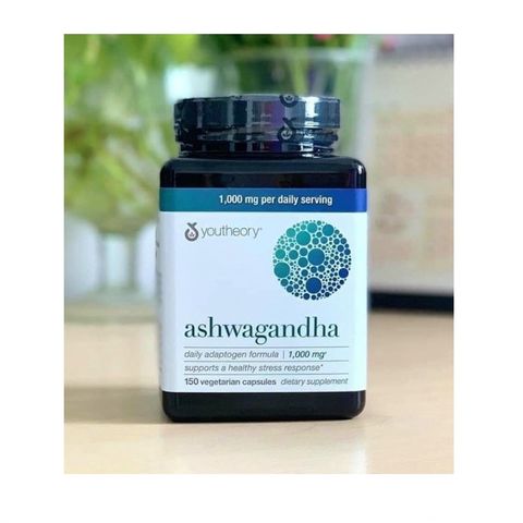 Nhân sâm Ấn Độ Youtheory Ashwagandha 1000mg 150 viên nội địa Mỹ 620829