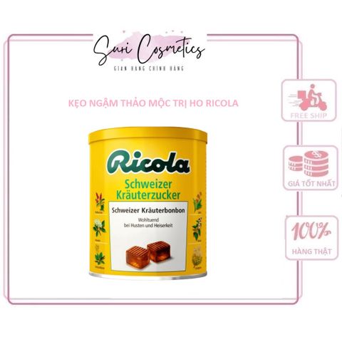 Kẹo ngậm ho thảo mộc Ricola Original Herb Đức 250g