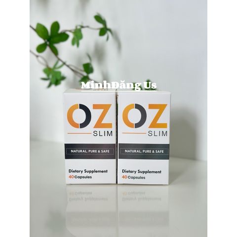 Viên Hỗ Trợ Giảm Cân OZ Slim USA - Hỗ Trợ Tăng Cường Trao Đổi Chất, Kiểm Soát Thèm Ăn, Hộp 40 Viên, Dành Cho Nam Nữ