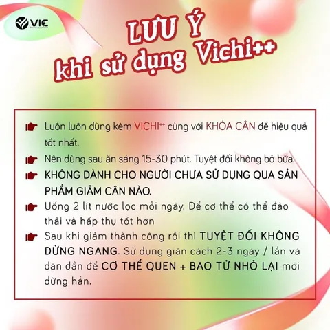 VICHI++ tặng kèm khoá cân viên uống giảm cân cấp tốc nhanh an toàn chính hãng hộp 30 viên