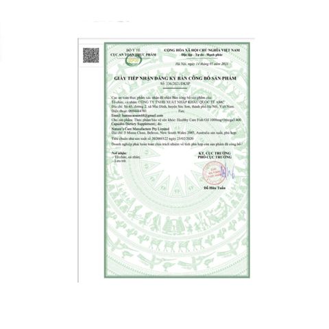 Dầu Cá Tự Nhiên Fish Oil 1000 mg Omega 3 Healthy Care Úc - Hỗ Trợ Tim Mạch & Phát Triển Trí Não, Hộp 400 Viên