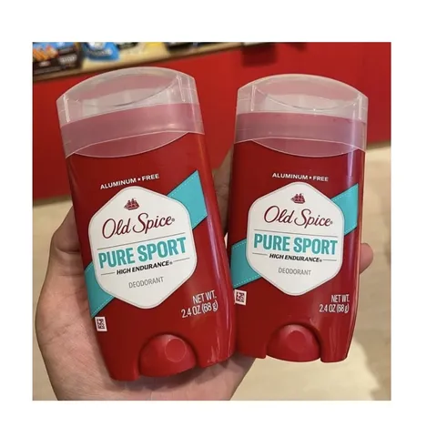 Sáp Lăn Nách Khử Mùi Old Spice Pure Sport 68g - Nguyên Hộp 5 Chai, Kháng Khuẩn, Giữ Thoáng Mát, Hương Dễ Chịu Từ Mỹ