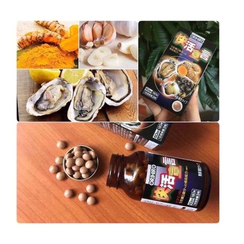 Viên Uống Tinh Chất Hàu Tươi Tỏi Nghệ Orihiro 180 Viên - Hỗ Trợ Tăng Cường Sinh Lý Nam