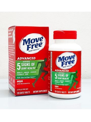 Viên uống Bổ Khớp Move Free Joint Health MSM với Glucosamine & Chondroitin - Hỗ trợ xương khớp từ Schiff Mỹ, 120 viên