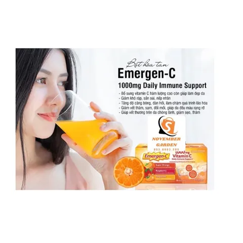 Bột hoà tan Emergen-C 1000mg hộp 120, date 2024