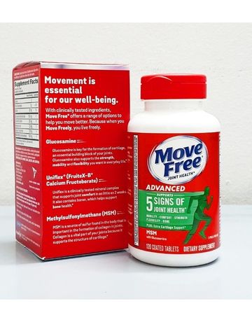 Viên uống Bổ Khớp Move Free Joint Health MSM với Glucosamine & Chondroitin - Hỗ trợ xương khớp từ Schiff Mỹ, 120 viên