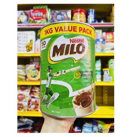 Sữa MILO Úc 1KG - Dinh Dưỡng Bổ Sung Năng Lượng, Tăng Chiều Cao và Sức Khỏe Cho Trẻ Em và Người Lớn, Hương Vị Ngon Tuyệt Hảo