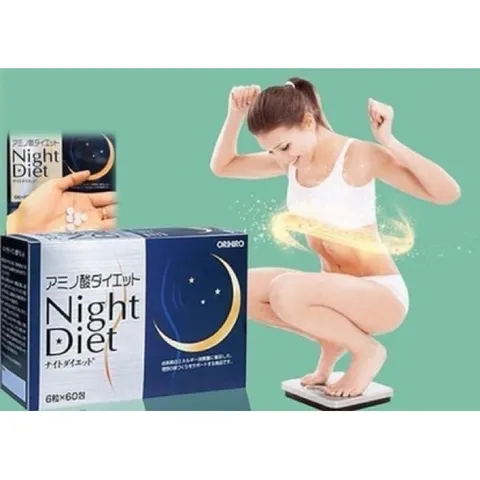 Viên Uống Giảm Cân Night Diet Orihiro Nhật Bản - Tiêu Mỡ, Đốt Cháy Năng Lượng Ngủ Ngon, Hỗ Trợ Vóc Dáng Thon Gọn An Toàn
