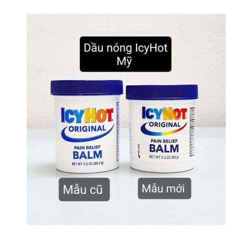Dầu nóng ICY HOT BALM PAIN RELIEVING - Giảm đau cơ, viêm khớp, nóng lạnh dễ chịu - Sản phẩm chăm sóc sức khỏe từ Mỹ