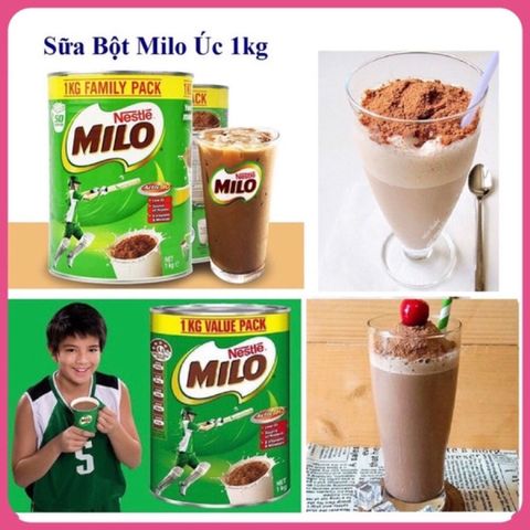 Sữa MILO Úc 1KG - Dinh Dưỡng Bổ Sung Năng Lượng, Tăng Chiều Cao và Sức Khỏe Cho Trẻ Em và Người Lớn, Hương Vị Ngon Tuyệt Hảo