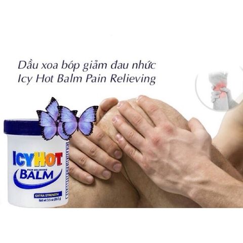 Dầu nóng ICY HOT BALM PAIN RELIEVING - Giảm đau cơ, viêm khớp, nóng lạnh dễ chịu - Sản phẩm chăm sóc sức khỏe từ Mỹ