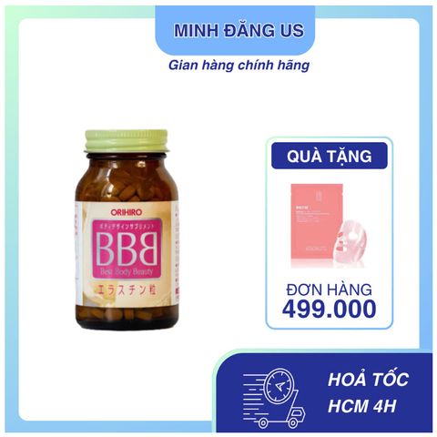 Viên uống Nở Ngực BBB ORIHIRO Nhật Bản - 300 Viên Tăng Kích Thước và Săn Chắc Ngực cho Phụ Nữ sau Sinh