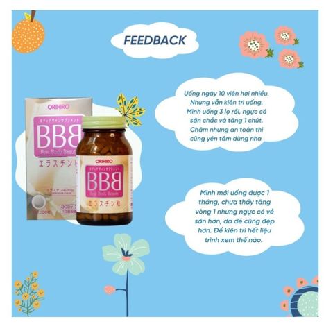 Viên uống Nở Ngực BBB ORIHIRO Nhật Bản - 300 Viên Tăng Kích Thước và Săn Chắc Ngực cho Phụ Nữ sau Sinh