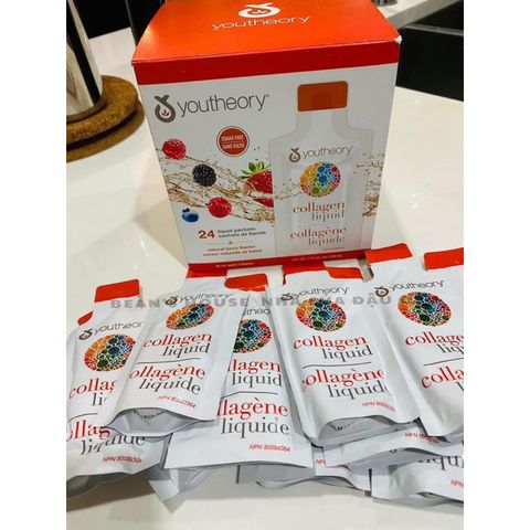 Nước Collagen Vị Dâu Berry Youtheory - Bổ Sung Làm Đẹp Da, Tóc & Móng, 30ml x30 Gói Hương Vị Tự Nhiên