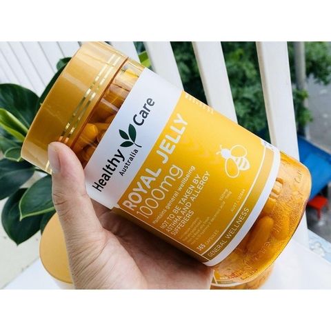 Viên Uống Sữa Ong Chúa Healthy Care Royal Jelly 1000mg - 365 Viên Hỗ Trợ Làm Đẹp, Tăng Cường Sức Đề Kháng, Chống Lão Hóa Da