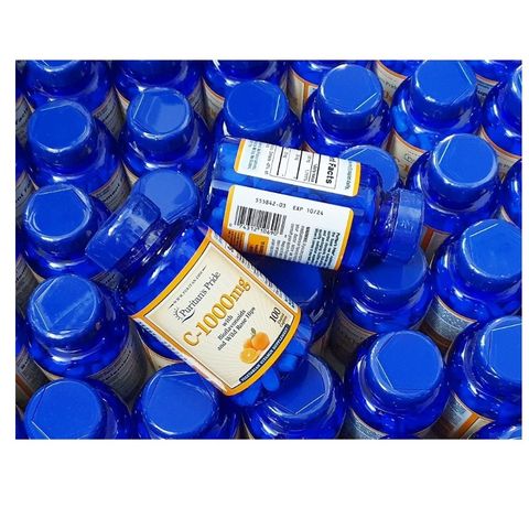 Viên uống Vitamin C 1000 mg Puritan’s Pride - Hỗ trợ miễn dịch, làm đẹp da, chống oxy hóa - Chai 100 viên Mỹ