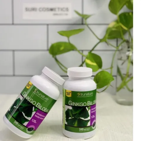 (Hàng công ty) [Chính Hãng] Viên Uống Bổ Não từ Bạch Quả Trunature Ginkgo Biloba 120mg 340 Viên