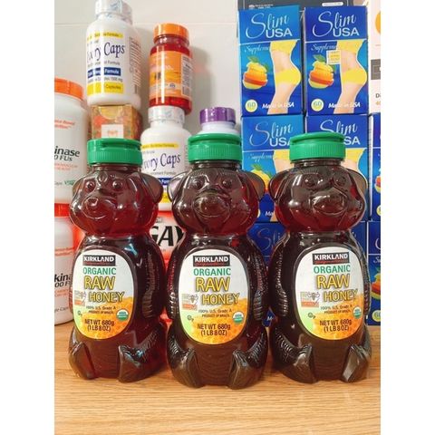 Mật Ong Hữu Cơ Kirkland Raw Honey 680g - Mật Ong Nguyên Chất, An Toàn, Tốt Cho Sức Khỏe, Nguồn Năng Lượng Dồi Dào