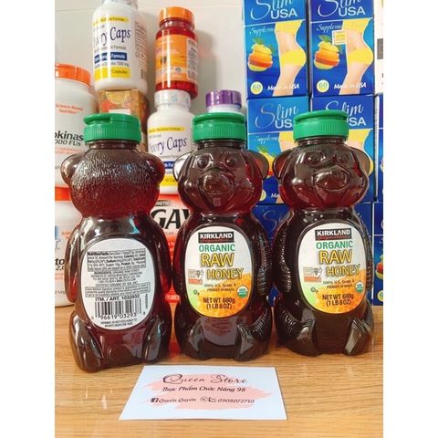 Mật Ong Hữu Cơ Kirkland Raw Honey 680g - Mật Ong Nguyên Chất, An Toàn, Tốt Cho Sức Khỏe, Nguồn Năng Lượng Dồi Dào