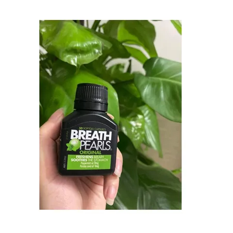 Viên uống thơm miệng Breath Pearls - Hỗ trợ khoang miệng, khử mùi hôi, chính hãng Úc cho người lớn và trẻ từ 6 tuổi trở lên